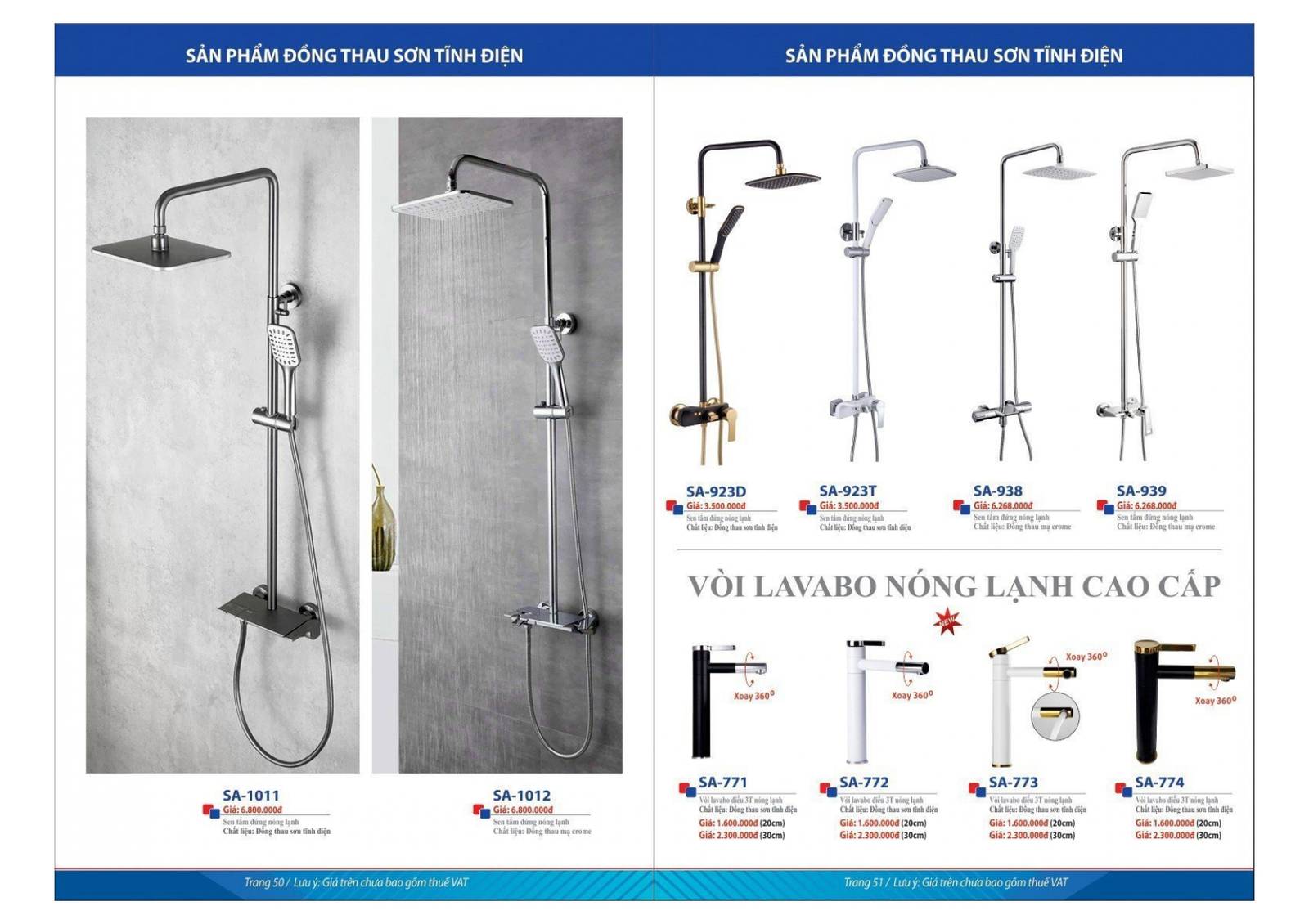 Thiết bị vệ sinh SAFANI Catalogue và bảng giá mới nhất 2024 /Page 26